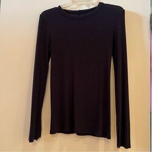 ENZA COSTA DARK GRAY LONG SLEEVE SHIRT